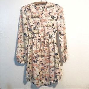 Maison Jules Floral Tie Waist Dress Women’s XS NEW